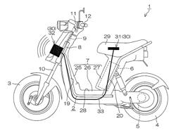 Running-linked sound producing device