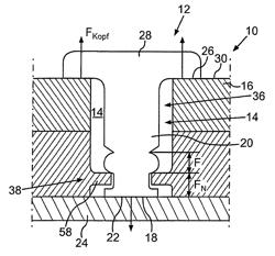 Method for non-releasable fixing of one component to a further component