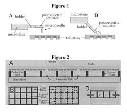 Array of micromolded structures for sorting adherent cells