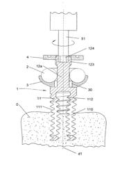 Plate for osteosynthesis device and preassembly method