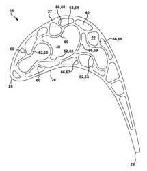 STRUCTURAL CONFIGURATIONS AND COOLING CIRCUITS IN TURBINE BLADES