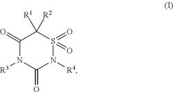 1,2,4-THIADIAZINANE-3,5-DIONE-1,1-DIOXIDE DERIVATIVES, PRODUCTION AND USE THEREOF