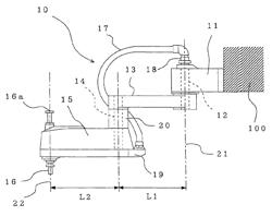 Horizontal multiple articulation type robot