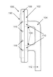 Device and system for cleaning a surface in a marine environment