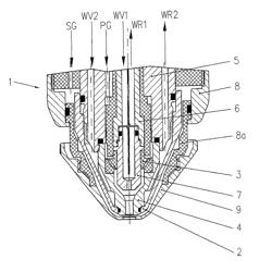 Interconnection arrangement for a plasma torch wearing part and part holder