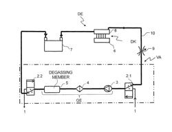 Arrangement to supply a print head unit having at least one print head with ink in an ink printing apparatus