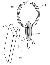 SYSTEM AND METHOD FOR CONVENIENTLY CARRYING A WIRELESS HEADSET OR SIMILAR DEVICE