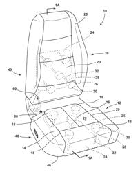 VEHICLE SEATING ASSEMBLY HAVING A CLIMATE CONTROLLED SEAT UTILIZING A PLENUM VOLUME AND FLEXIBLE HOSES