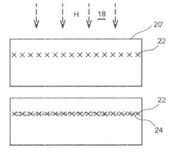 Process for forming a crack in a material