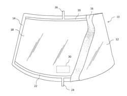 HEATABLE WINDOW WITH HIGH-PASS FREQUENCY SELECTIVE SURFACE