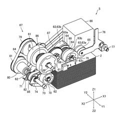 Card elevating/lowering device, card carrying-out/carrying-in device and card issuing/collecting apparatus