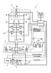 Electro-hydraulic drive system for a work machine