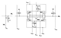 Differential sense amplifier without dedicated precharge transistors