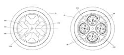 Centrifugal separator with rotor having plurality of triangular-shaped holding cavities and rotor for use in centrifugal separator