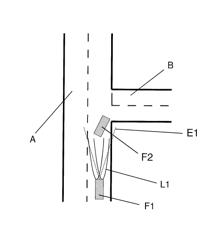 Control device and method for dimming lights for vehicles during turning maneuvers