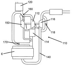 Turbocharger system including variable flow expander assist for air-throttled engines