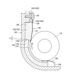 Seal configuration for suppressing developer leakage in a developing device