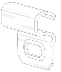 Wheel-securing clip