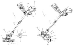 Power cutting tool with wheel assembly