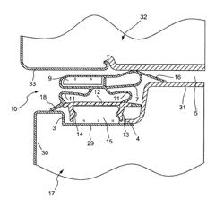 Magnetic gasket for refrigerator cabinets