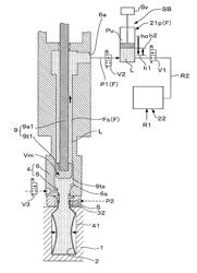 BLOW MOLDING DEVICE AND METHOD FOR MANUFACTURING A CONTAINER