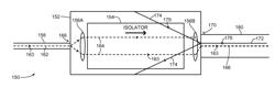 HYBRID ISOLATOR AND MODE EXPANDER FOR FIBER LASER AMPLIFIERS