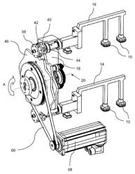 Device for transferring folding boxes