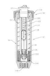 Sprinkler device with flow shut off valve