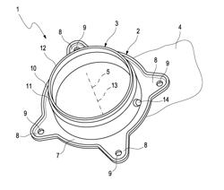 Flange component part and production method