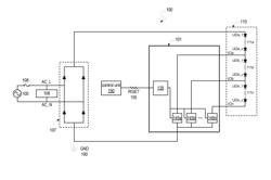 AC LIGHTING SYSTEM WITH A CONTROL UNIT FOR CONTROLLING POWER OF AN LED