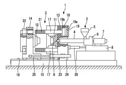 MOLD-CLAMPING DEVICE, INJECTION-MOLDING DEVICE, AND METHOD FOR OPENING AND CLOSING MOLD