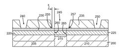 INTERCONNECT ETCH WITH POLYMER LAYER EDGE PROTECTION