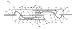 SYSTEMS AND DEVICES WITH COMMON MODE NOISE SUPPRESSION STRUCTURES AND METHODS