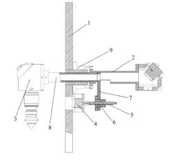 Laser puncher for punching hole on tipping paper in a curved manner