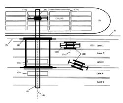 System for the identification and/or location determination of a container handling machine