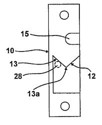 Device for pulling a door panel or a window casement toward the frame