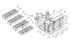 Electric work vehicle and battery holding structure thereof