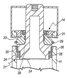 Gas cylinder actuator with safety system for controlled ejection of the piston stem