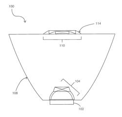 Optical element for a light source and lighting system using same