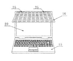 Solar notebook computer