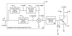 Integrated pulse shaping biasing circuitry