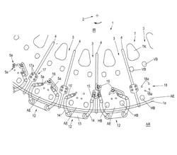 SPACE DIVIDER OF A MILKING PARLOR ARRANGEMENT, AND MILKING PARLOR ARRANGEMENT