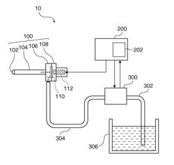 Liquid ejection device and medical instrument including liquid ejection device