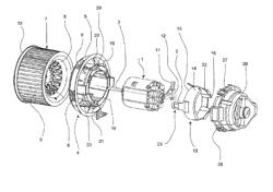 Device for receiving a pulser motor of a ventilation installation of a vehicle