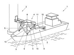 Vessel, motion platform, method for compensating motions of a vessel and use of a Stewart platform