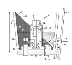 Fluid level detection device with stabilizer