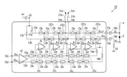 Driver circuit configured with travelling wave amplifier