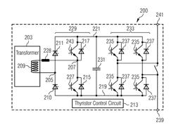 Assembly for converting an input AC voltage to an output AC voltage