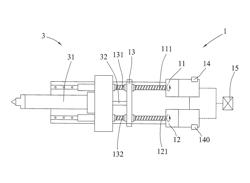 Injection molding machine with a synchronous power auxiliary mechanism