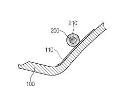 Method of mounting cable on headliner and headliner used therefor